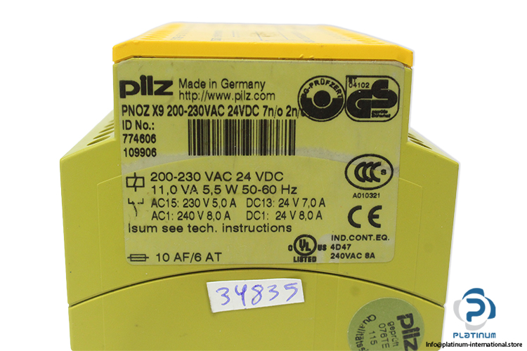 pilz-PNOZ-X9-200-230VAC-24VDC-7N_O-2N_C-safety-relay-(used)-3