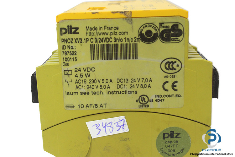 pilz-PNOZ-XV3.1P-C-3_24VDC-3N_O-1N_C-2N_OT-safety-relay-(used)-3