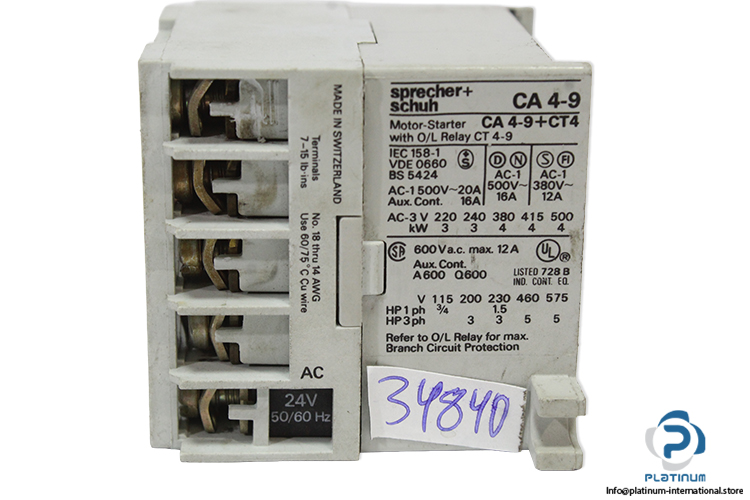 sprecher-schuh-CA-4-9-10-contactor-(used)-3