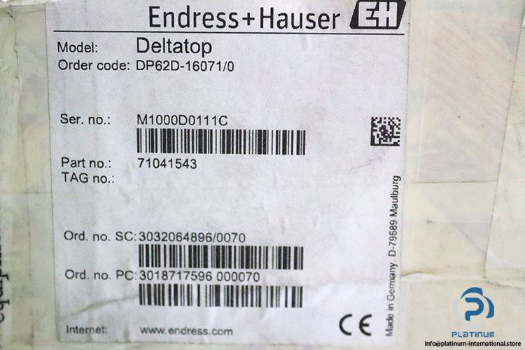 endress-hauser-DP62D-16071_0-differential-pressure-flow-measurement-system-(new)-8