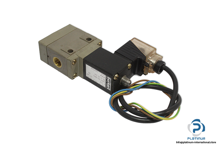 Burkert-411-d-06.0-b-pa-g1-4-e-328-single-solenoid-valve-with-cable(new)