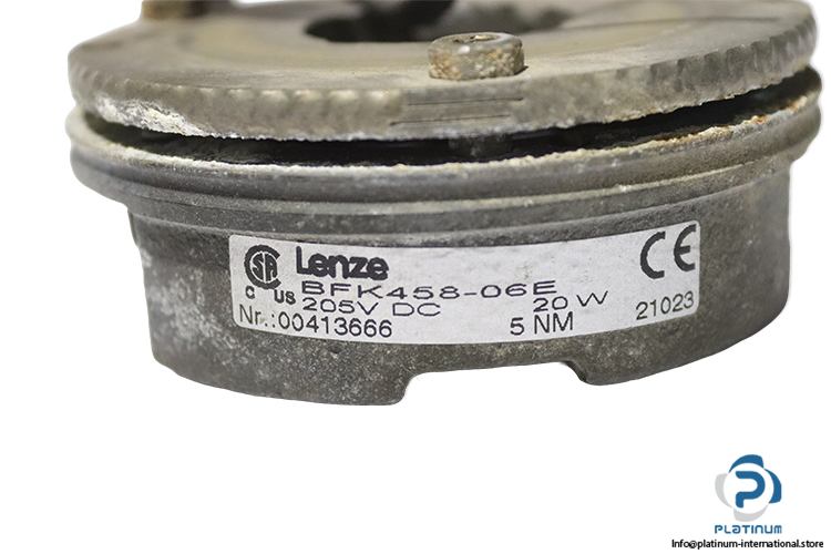 lenze-bfk458-06e-205-v-dc-5-nm-spring-applied-coil-brake-(used)-2