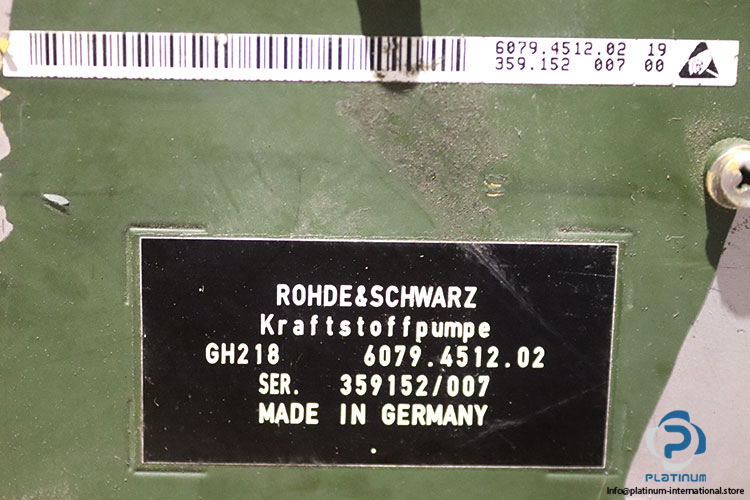 rohde-schwarz-GH218-fuel-pump-(Used)-3