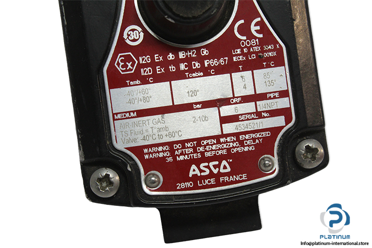 Asco-8551a409-single-solenoid-valve(used)-3