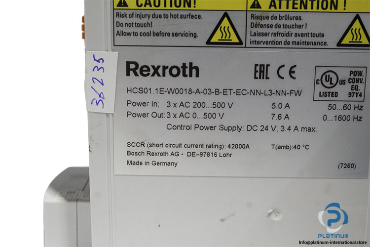rexroth-R911338289-servo-drive-with-control-panel-(used)-7