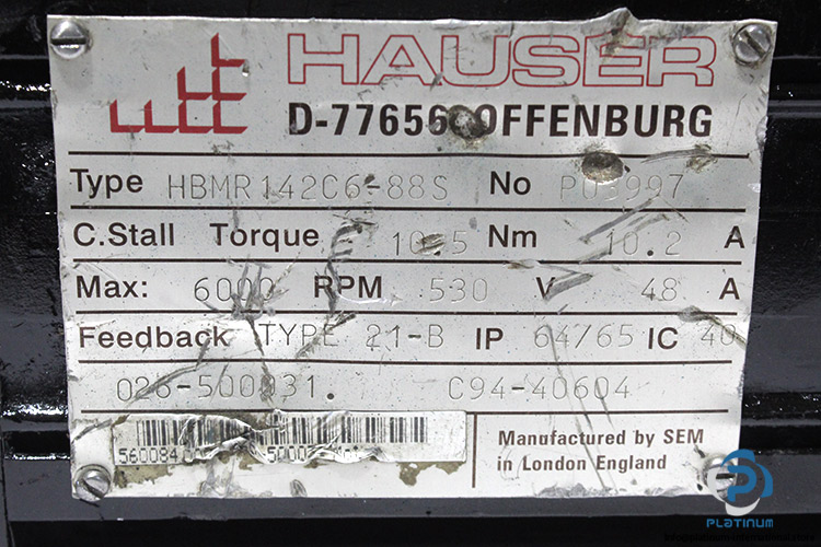 hauser-hbmr-142c6-88s-brushless-servo-motor-(used)-2