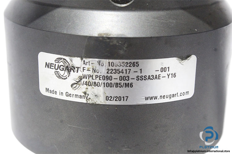 neugart-WPLPE090-003-SSSA3AE-Y164080100B5M6-right-angle-gearbox(used)-2