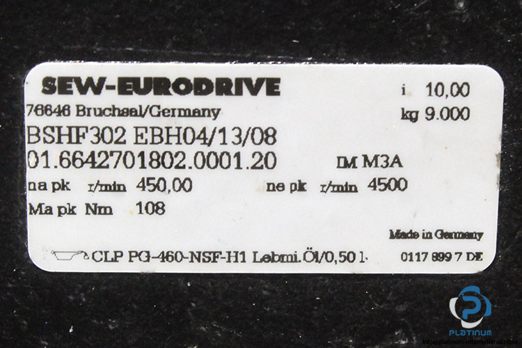 sew-bshf302ebh04-13-08-right-angle-gearbox(used)-1