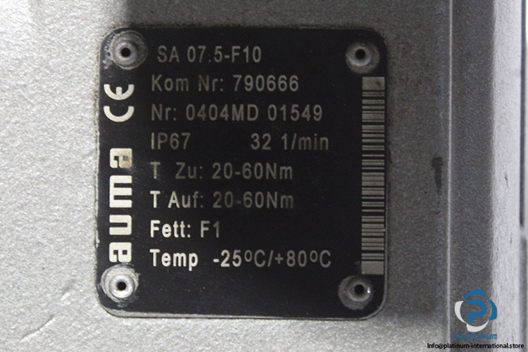auma-sa07.5-f10-multi-turn-actuator(used)-2
