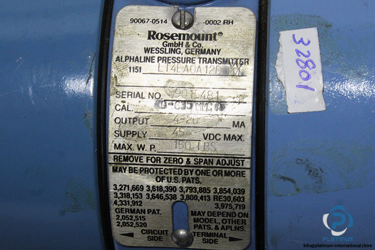 rosemount-1151LT4A0A12D-pressure-transmitter(new)-3