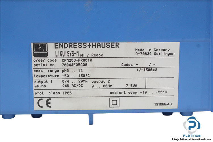 Endress-Hauser-CPM253-PR8810-transmitter(new)-3
