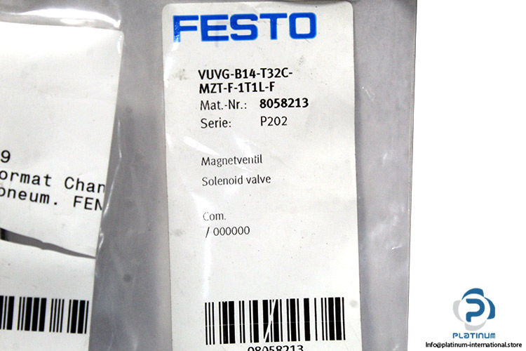 festo-VUVG-B14-T32C-MZT-F-1T1L-F-double-solenoid-valve-(New)-5