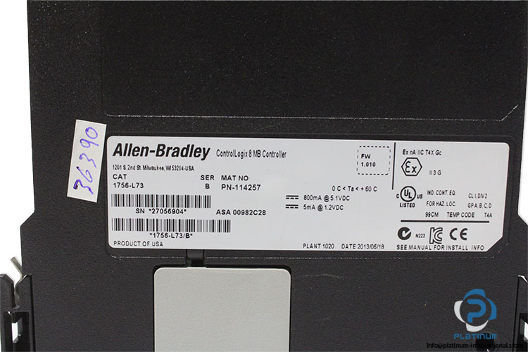 allen-bradley-1756-L73-B-8-mb-controller-with-key-switch-(new)-(carton)-4