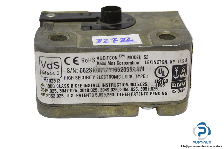 kaba-mas-corporation-52-high-security-electronic-lock(used)-1