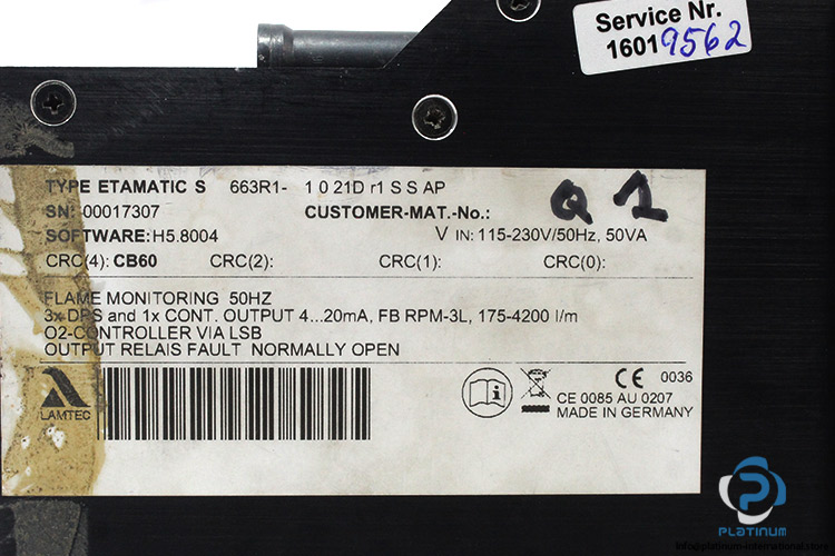 lamtec-ETAMATIC-S-burner-control-system-(used)-2