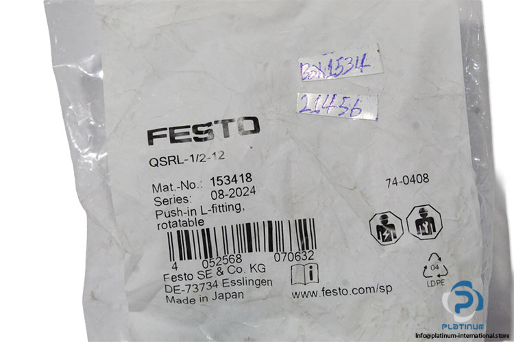 festo-153418-push-in-l-fitting-rotatable-(New)-2