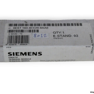 Siemens 6ES7 193-4CC20-0AA0 Terminal Module