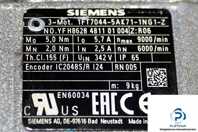 siemens-1ft7044-5ak71-1ng1-z-synchronous-servo-motor(used)-3