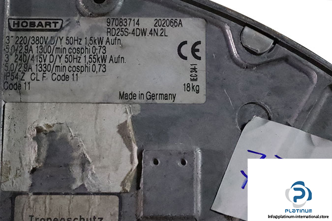 hobart-RD25S-4DW.4N.2L-centrifugal-fan-(Used)-2
