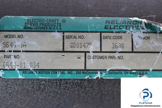 reliance-electric-S644-3A-servo-motor-(used)-4