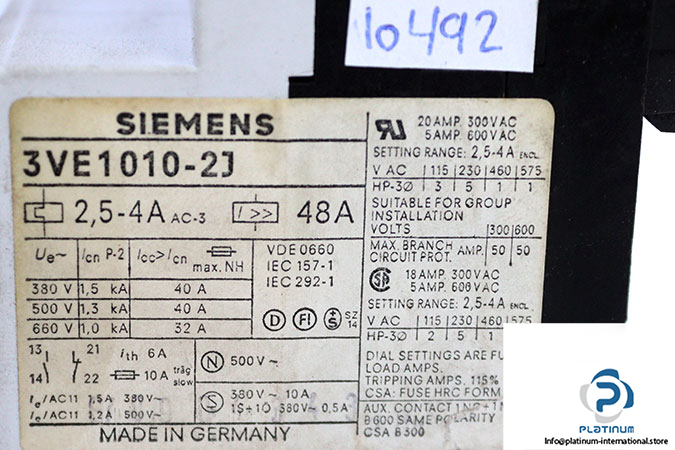 siemens-3VE1010-2J-motor-starter-(used)-2