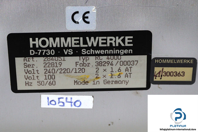 hommelwerke-RC-4000-controller-(Used)-3