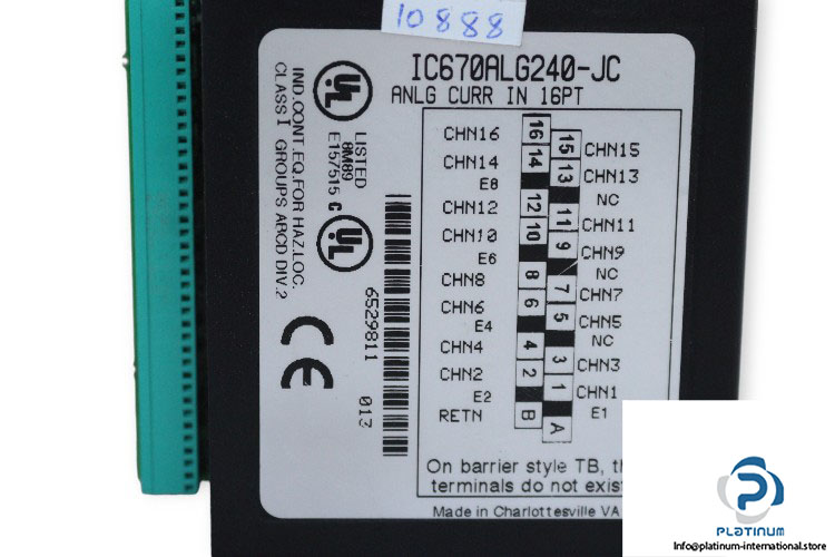 ge-fanuc-IC670ALG240-JC-analog-current-input-module-(Used)-2