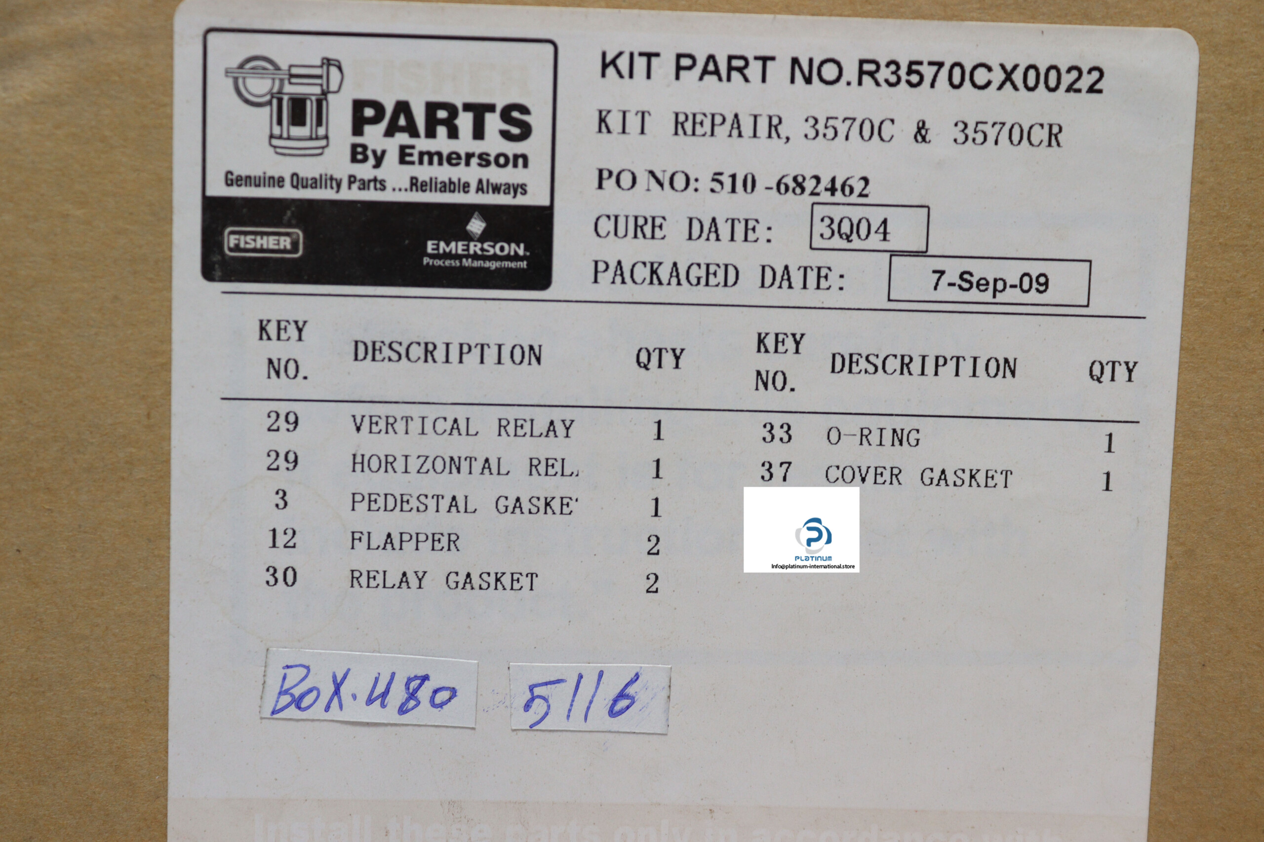 fisher-R3570CX0022-repair-kit-new-3