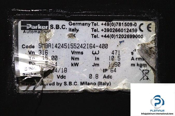 parker-SMBA14245155242164-400-ac-servo-motor-used-3