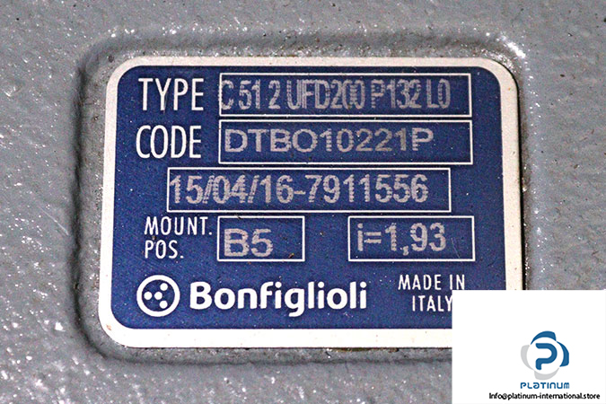 bonfiglioli-C512UFD200P132L0-asynchronous-gearmotor-new-4