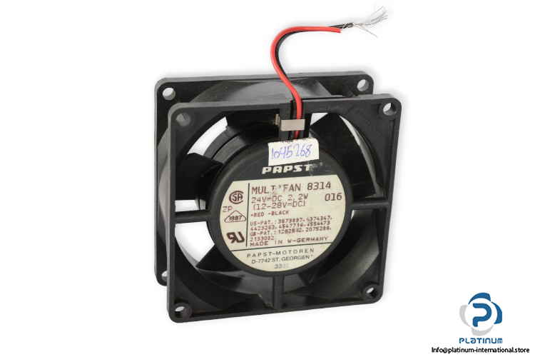papst-8314-axial-fan-used