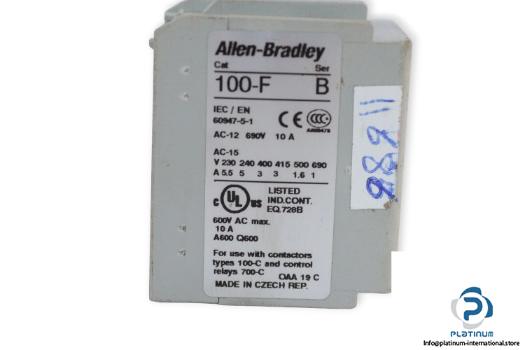 allen-bradley-100-FA11-auxiliary-contact-block-(used)-2