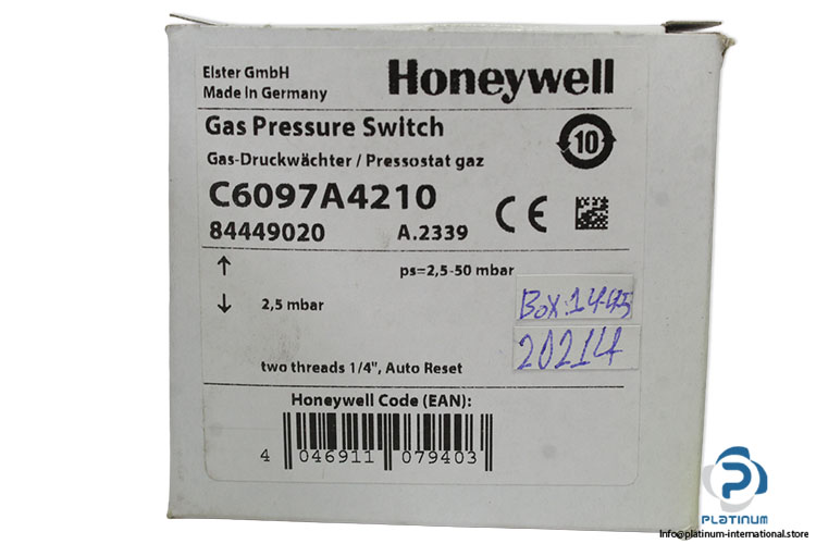 honeywell-C6097A4210-gas-pressure-switch-(New)-3