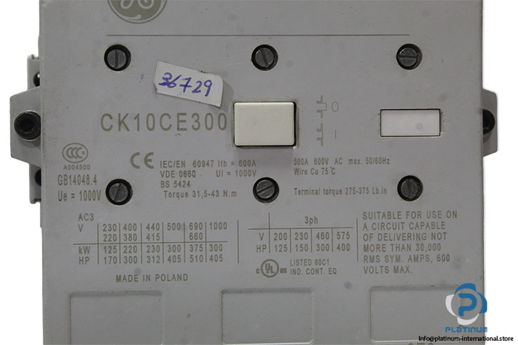 GENERAL-ELECTRIC-CK10CE300-contactor(new)-3