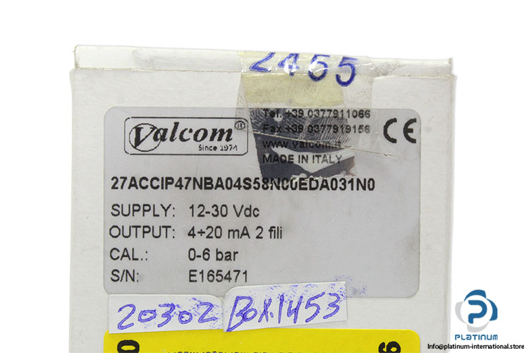 valcom-27ACCIP47NBA04S58N00EDA031N0-pressure-transmitter-(New)-6