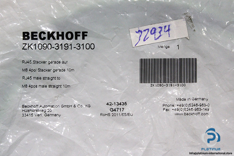 Beckhoff-ZK1090-3191-3100-cable(new-carton)-3