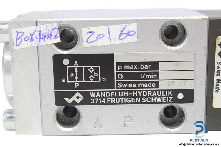 wandfluh-AM22060B-solenoid-operated-poppet-valve-(New)-2