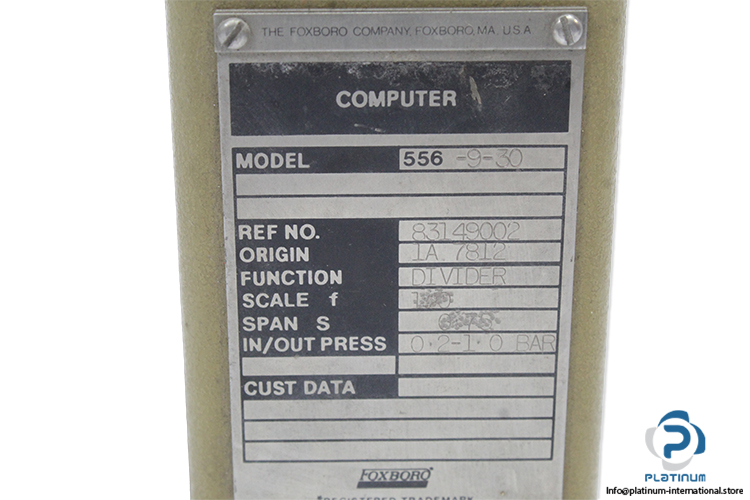 foxboro-556-9-30-pneumatic-computer-(Used)-1