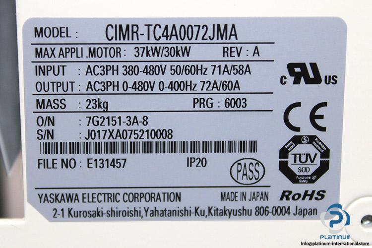 yaskawa-CIMR-TC4A0072JMA-ac-frequency-drive-(new)-(carton)-2