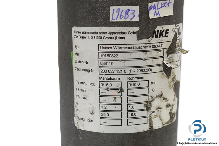 funke-A093-411-heat-exchanger-(Used)-1