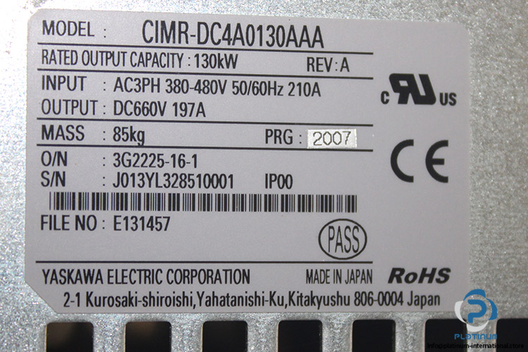 yaskawa-CIMR-DC4A0130AAA-regenerative-converter-unit-(new)-6