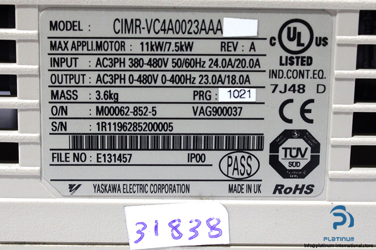 yaskawa-CIMR-VC4A0023AAA-ac-frequency-drive-(new)-4
