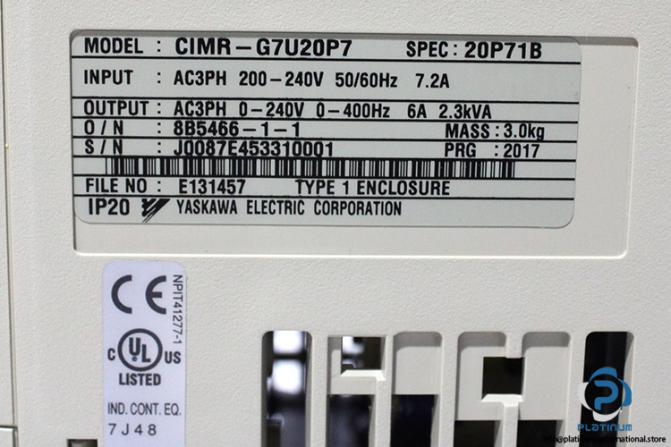 yaskawa-CIMR-G7U20P7-ac-frequency-drive-(new)-(carton)-7