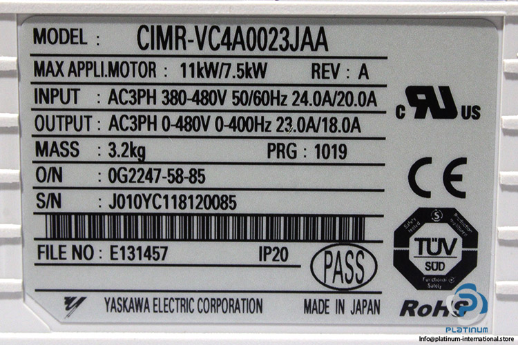 yaskawa-CIMR-VC4A0023JAA-ac-frequency-drive-(new)-(carton)-6