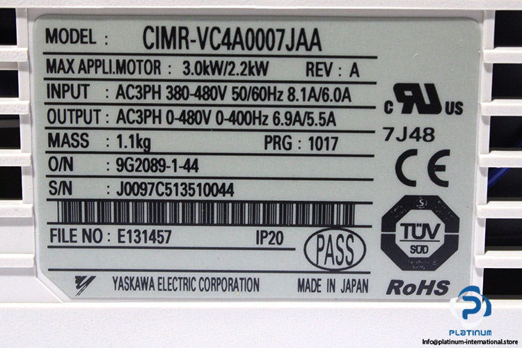 yaskawa-CIMR-VC4A0007JAA-ac-frequency-drive-(new)-(carton)-5