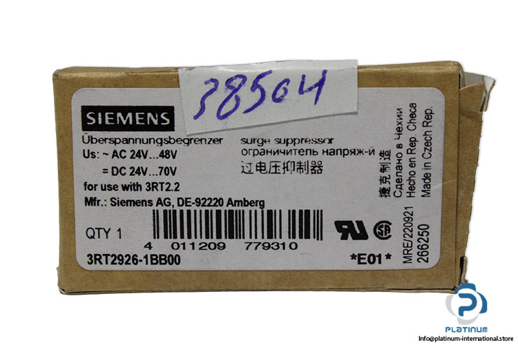 siemens-3RT2926-1BB00-surge-suppressor-(New)-4