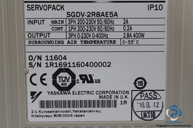 yaskawa-SGDV-2R8AE5A-servo-drive-(New)-4