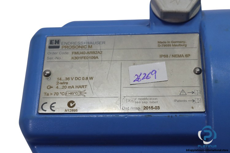 endress-hauser-PROSONIC-M_FMU40-ARB2A2-ultrasonic-level-transmitter-(used)-2