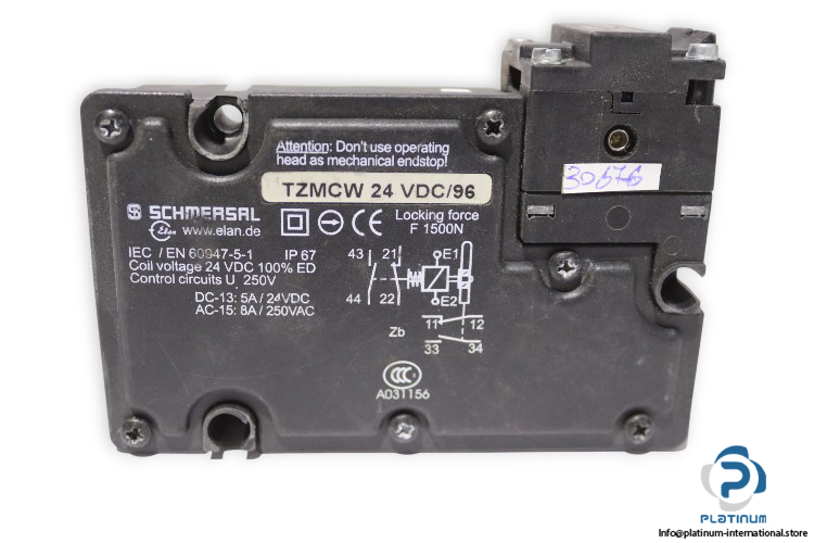 schmersal-TZMCW24VDC-96-thermoplastic-enclosure-WITH-HEAD(used)-1