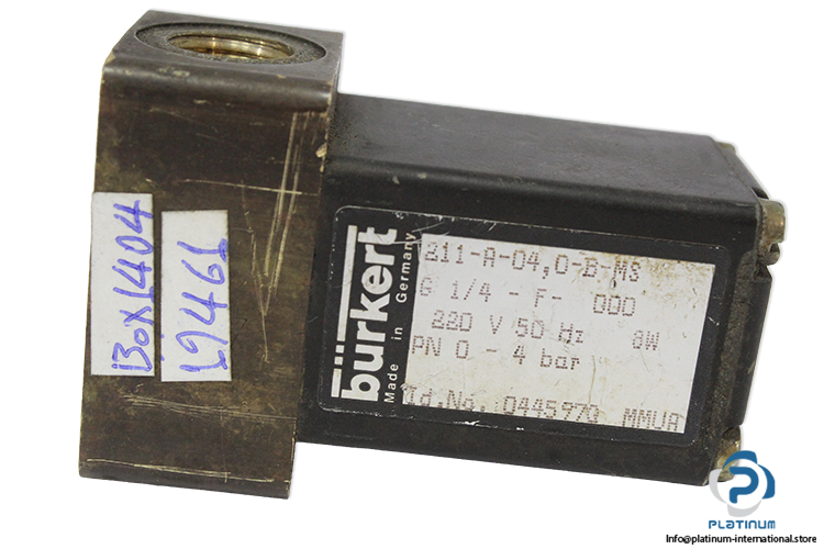 Burkert-211-a-04.0-b-msg1-4-f-000-220-v-50-hz-8w-pn0-4bar-direct-acting-plunger-valve(used)-1.jpg